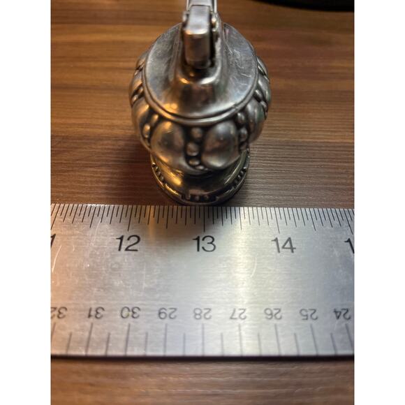 Vintage Ronson Silver Beaded Table Lighter Ornate Design Untested - Picture 7 of 16